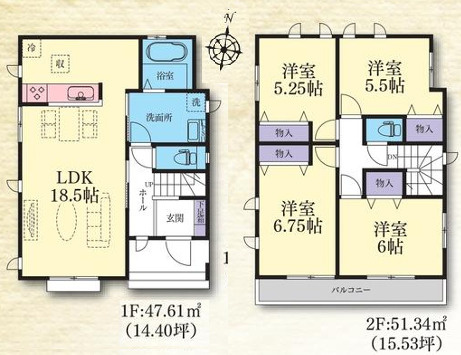 【間取り】 | 平塚市西真土１丁目　全１６棟　新築住宅