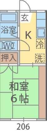 コーポユタカの間取り