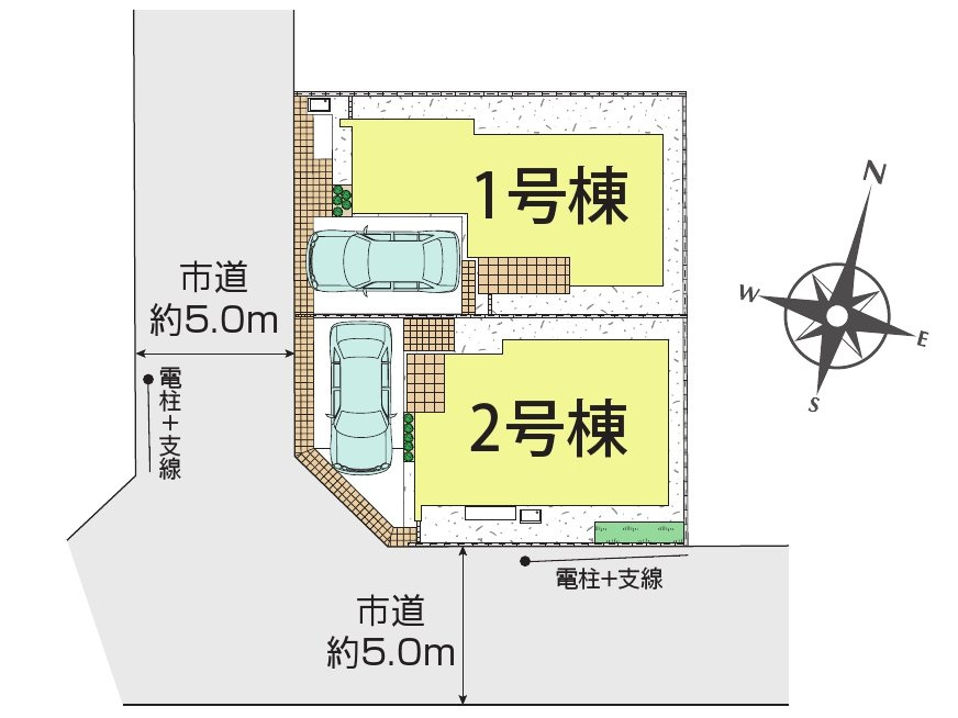 西東京市向台町1丁目 新築戸建て 西武新宿線 田無駅の区画図