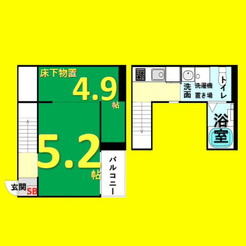 セストチッタ六番町　名古屋市賃貸　仲介手数料無料の間取り
