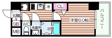 【間取り】 | アドバンス大阪フルーヴ