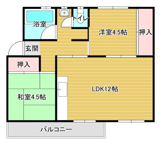 泉北桃山台第二団地36号棟の間取り