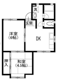 【間取り】 | オークスＡ・Ｂ