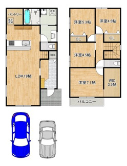 【間取り】 | 日置荘西町５丁　新築一戸建