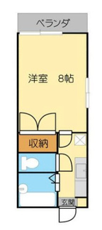 【間取り】 | 第５すくねハイツ | 間取りです。
