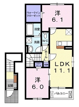 ガーデンハウス　スミレ　Ａ棟の間取り
