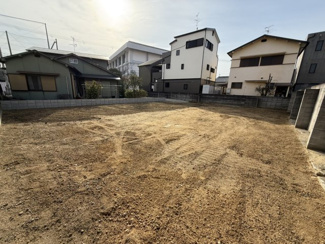 【前面道路含む現地写真】 | 【プレイワーク土塔町】東百舌鳥小・新築建売・平屋建て・土地90坪 | 前面道路含む現地写真です
