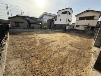 【前面道路含む現地写真】 | 【プレイワーク土塔町】東百舌鳥小・新築建売・平屋建て・土地90坪 | 前面道路含む現地写真です