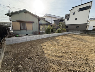 【前面道路含む現地写真】 | 【プレイワーク土塔町】東百舌鳥小・新築建売・平屋建て・土地90坪 | 前面道路含む現地写真です