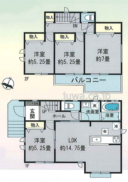 【新築分譲住宅】川越市かし野台の間取り