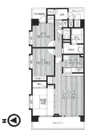 【間取り】 | サンデュエル湘南浜見台