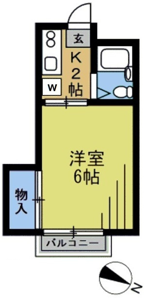 間取図では窓がありませんがキッチンと洋室側面に窓があります♪