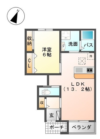 ベルビュー田園の間取り