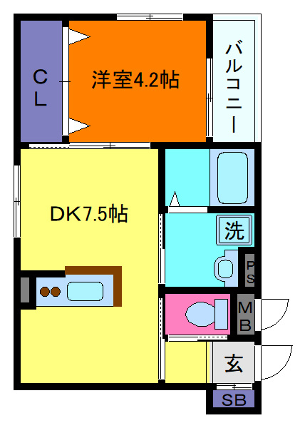 グランメール芦屋南宮町の間取り