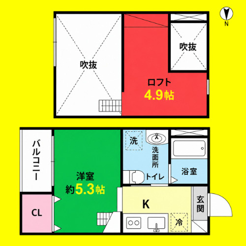 Tripletta(トリプレッタ)　名古屋市賃貸　仲介手数料無料の間取り