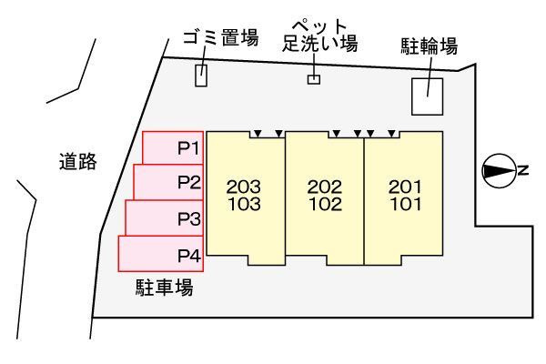 トレサージュの区画図