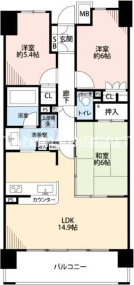 アデニウム北加賀屋の間取り
