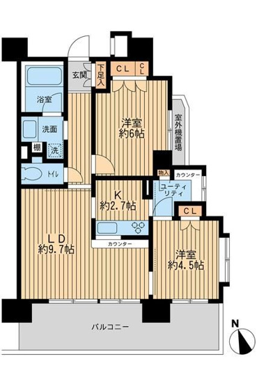 【間取り】 | レジデンス八王子明神町