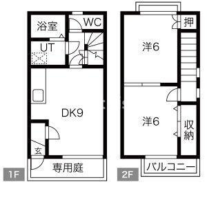 es　A棟の駐車場