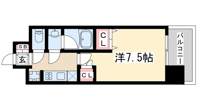 【間取り】 | パークフラッツ江坂