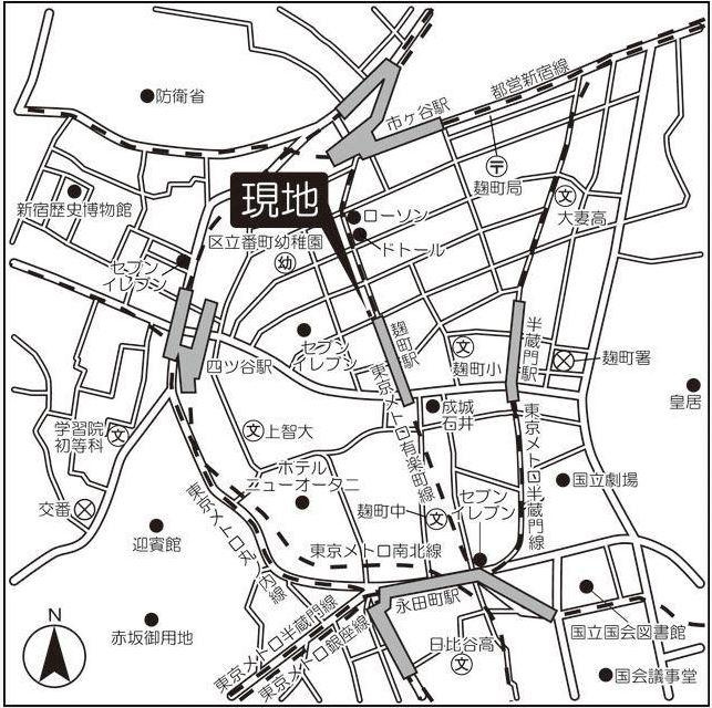 コンフォリア二番町の地図|コンフォリア二番町