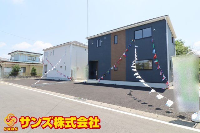 矢吹町小松第７　　　２号棟　　　善郷小学校、矢吹中学区の外観|北西側から見た区画全体♪