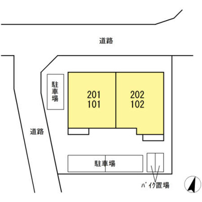 【区画図】 | ディールーム上菅田 | ディールーム上菅田　配置図