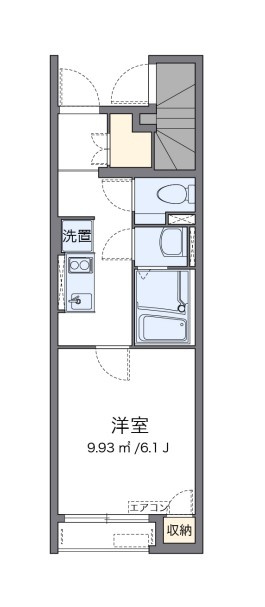 クレイノL　VINO　Ⅴの間取り|反転