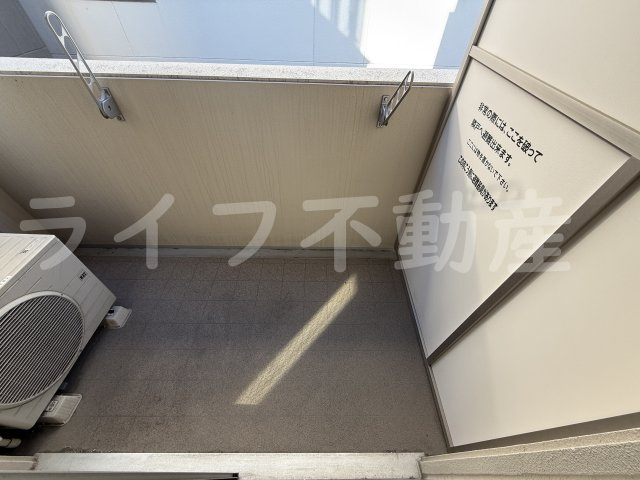 W-STYLE大阪城南のバルコニー|広々としたバルコニーです