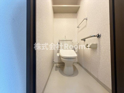 【トイレ】 | グレイスコート上本町 | シンプルで使いやすいトイレです