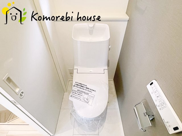 上尾市畔吉　新築一戸建てのトイレ|落ち着いたトイレです
