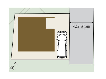 上尾市畔吉　新築一戸建ての区画図