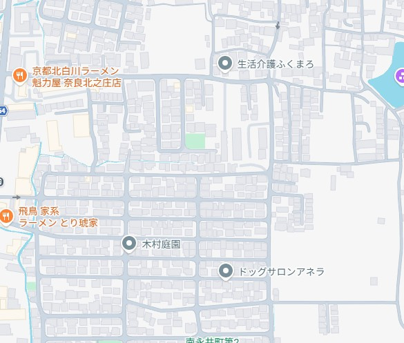 奈良市南永井町　第3期　新築一戸建ての地図