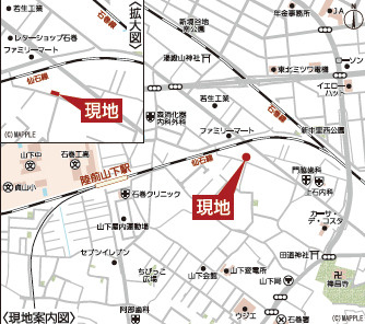 【地図】 | クレイドルガーデン石巻市田道町　第1