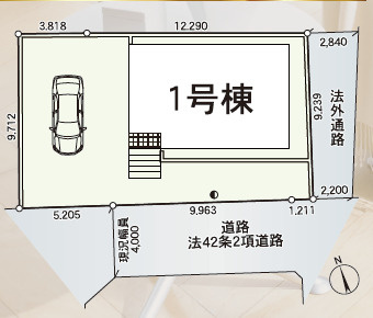 【区画図】 | クレイドルガーデン石巻市田道町　第1