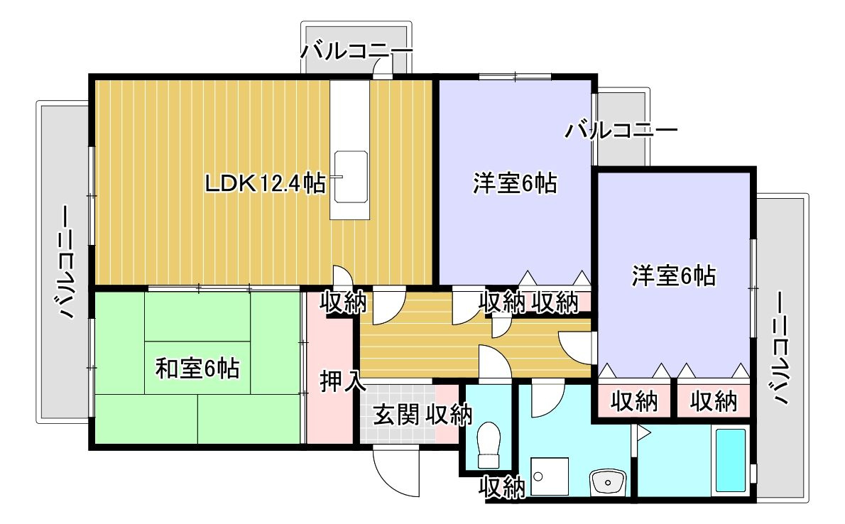 ルミエール合川の間取り