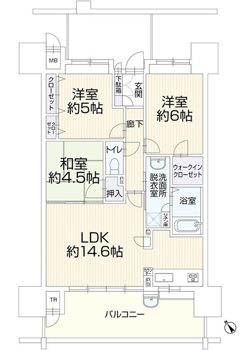 サンシティ可部中央の間取り