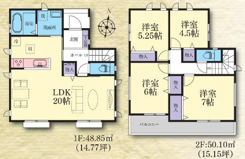 【間取り】 | 平塚市西真土１丁目　全１６棟　新築住宅