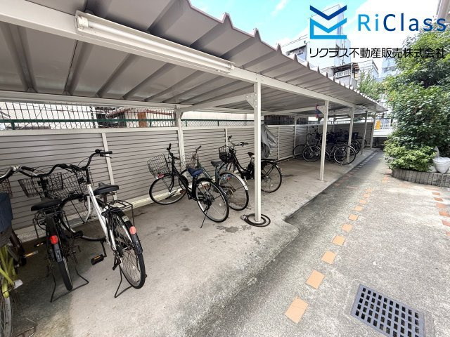 グランドプラザ神戸の駐輪場|駐輪場です