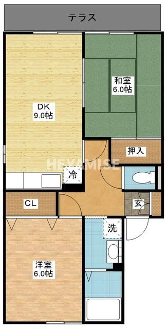セジュール釜地の間取り