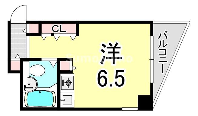 キューブ東塚口の間取り
