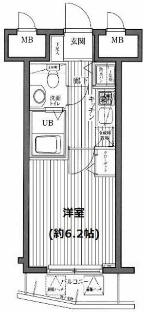 ガラ・ステージ芝公園駅前の間取り