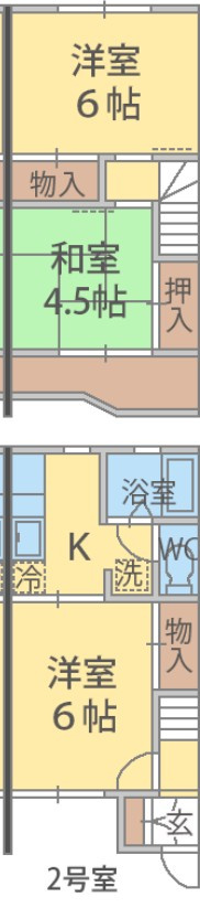 プラザ・21　B棟の間取り