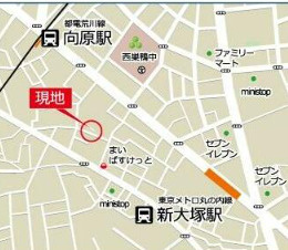 レスポワール東池袋の地図
