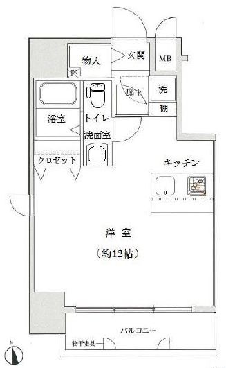 ライジングプレイス浅草の間取り