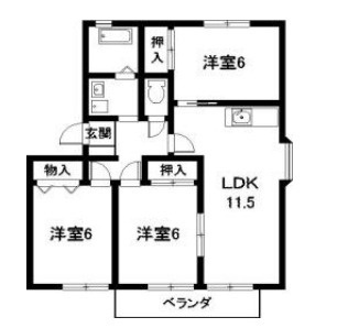 ハートホーム山本Ｂの間取り