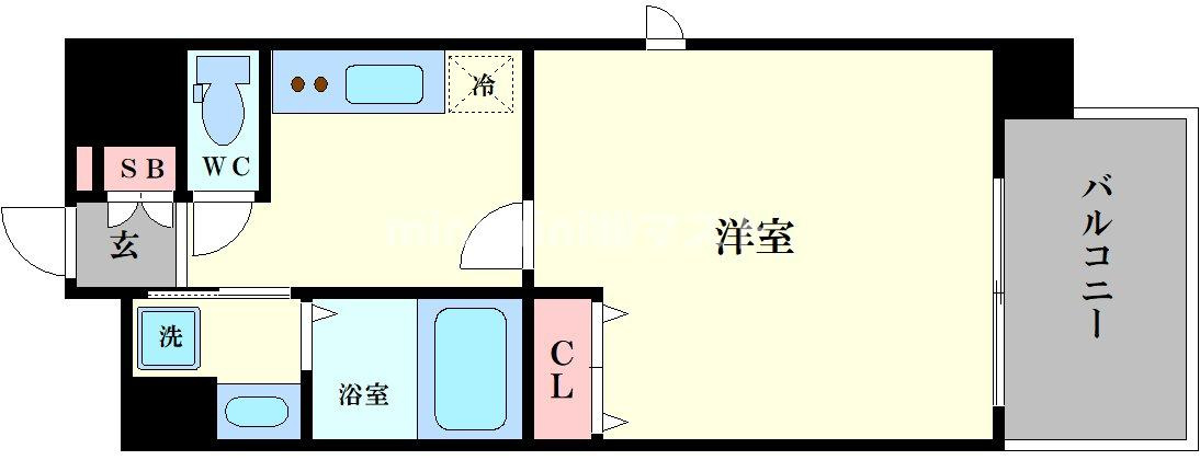 ALZA松ヶ枝Ⅱの間取り