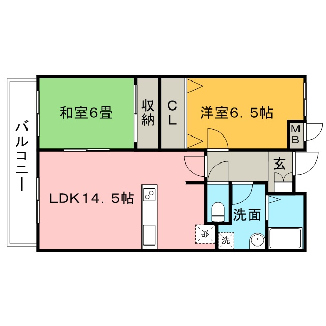 グリーンマンション【キャッシュバック対象物件】の間取り|間取り図です