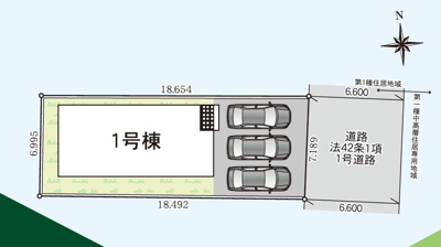 【区画図】 | Cradle garden　南相馬市原町区南町第１　１号棟