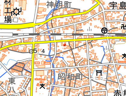 福岡県豊前市　一棟アパートの地図